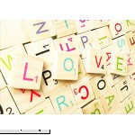 100pcs Colorful Wooden Scrabble Tiles Wooden Letters Tiles-Great for Crafts Pendants Spelling,Scrapbook  B076PXZYZV